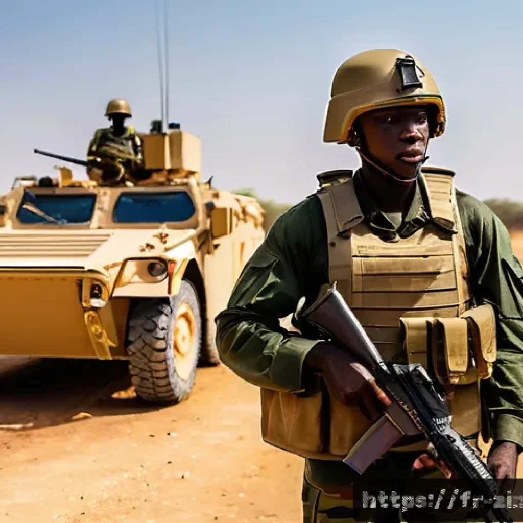 짐바브웨 군사력 및 국방 전략 - A detailed scene of Zimbabwean soldiers undergoing joint military training with African and European...
