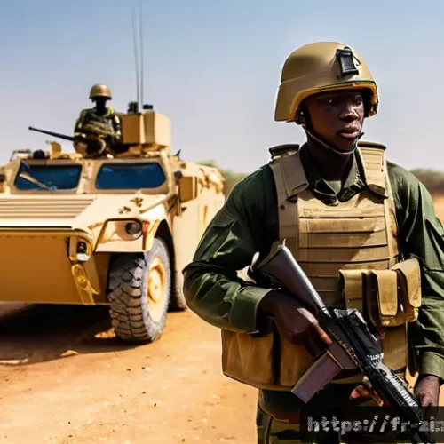 짐바브웨 군사력 및 국방 전략 - A detailed scene of Zimbabwean soldiers undergoing joint military training with African and European...